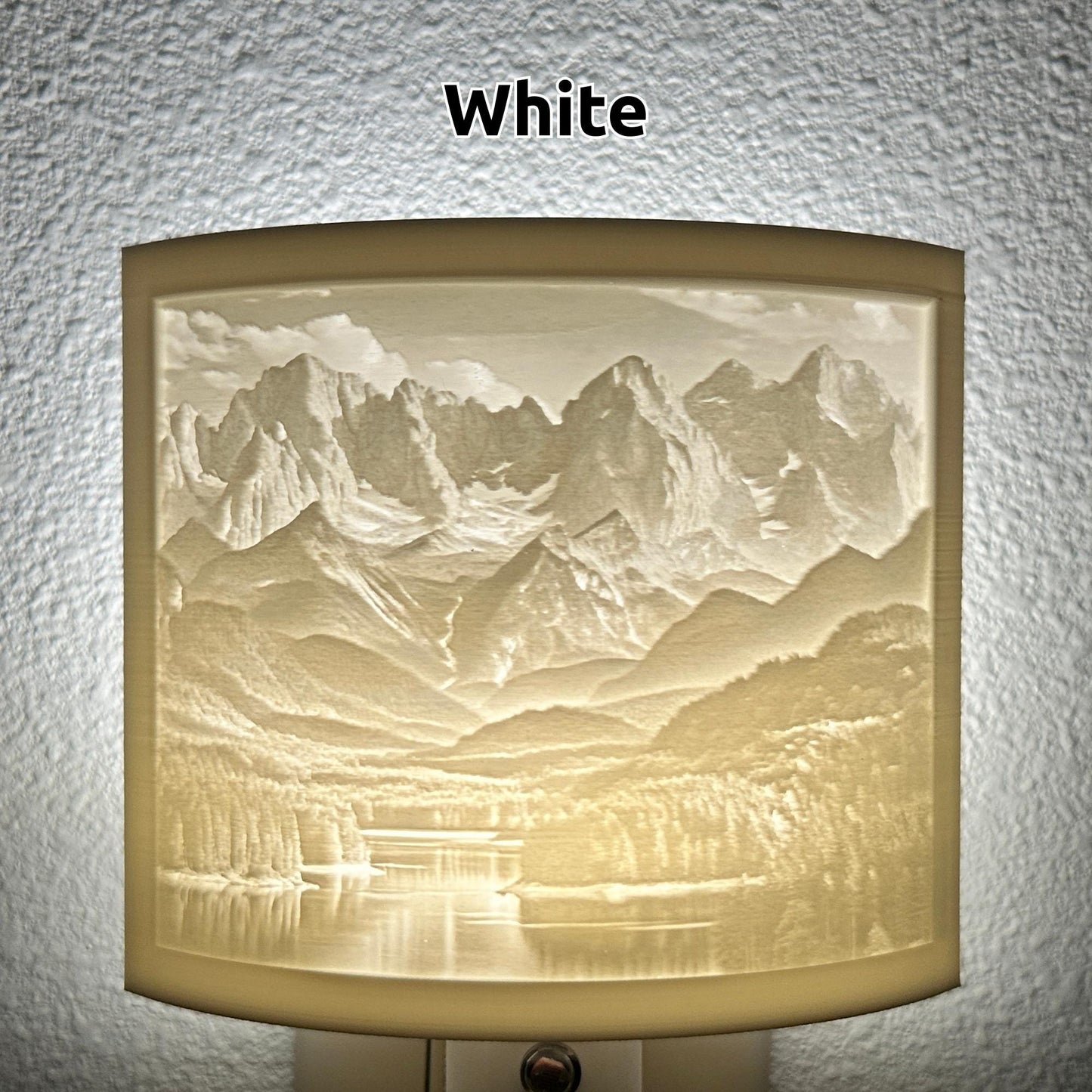 Peaceful Mountain Lake Night Light