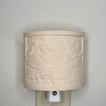 Peaceful Mountain Lake Night Light
