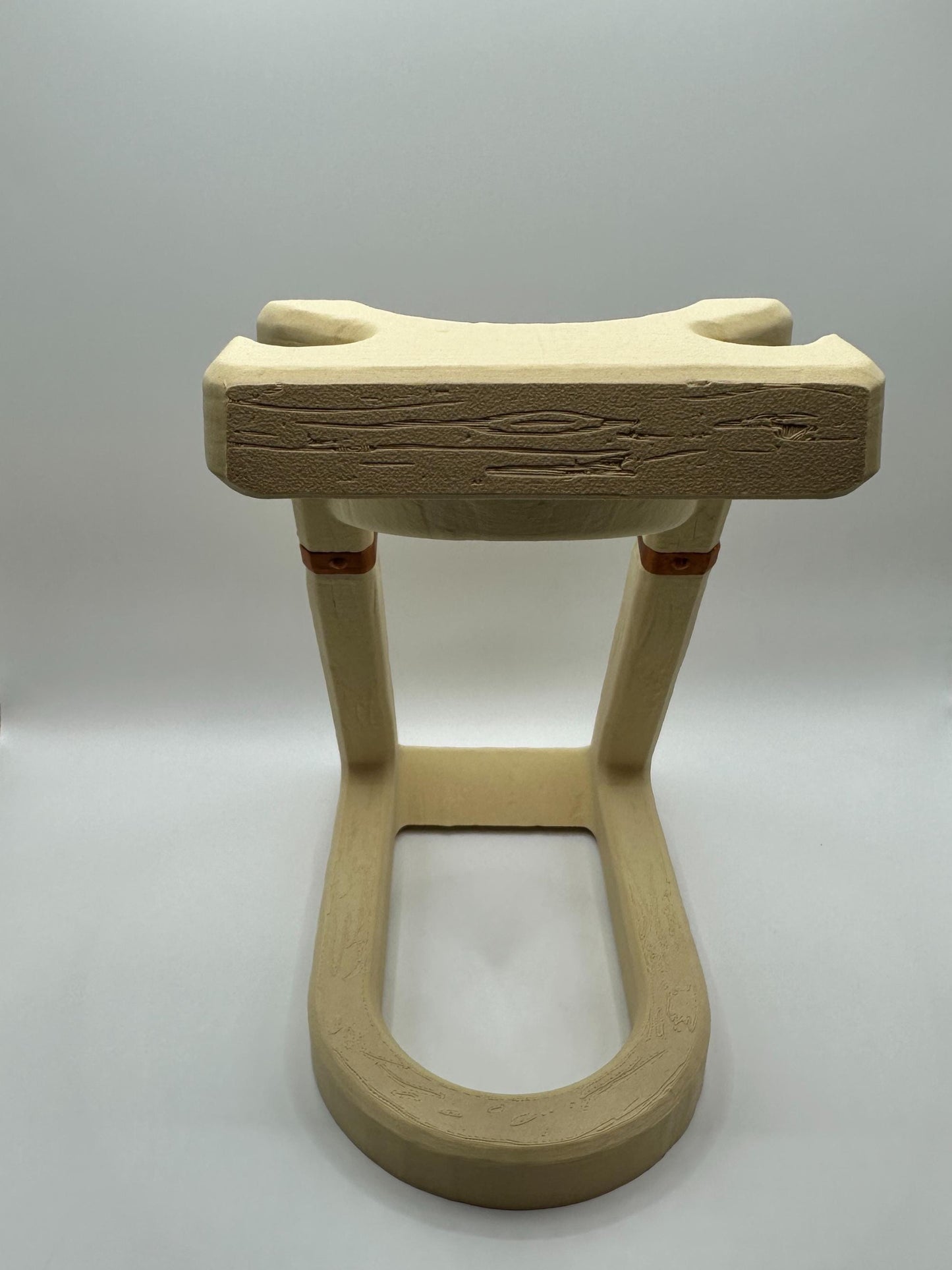 Rustic Wine Bottle and Glass Holder | Barrel-Style Stand for 1 Bottle & 2 Glasses