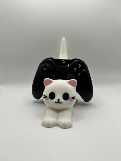 Cute Cat Multipurpose Holder | Desk Buddy for Phones, Gamers, & Cat Lovers