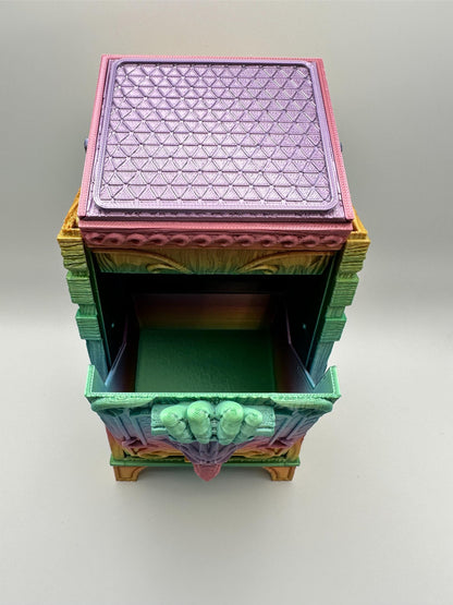 Dragon Card Deck Box | Fantasy Dice Holder | MTG, TCG Storage Case for Cards & Tokens