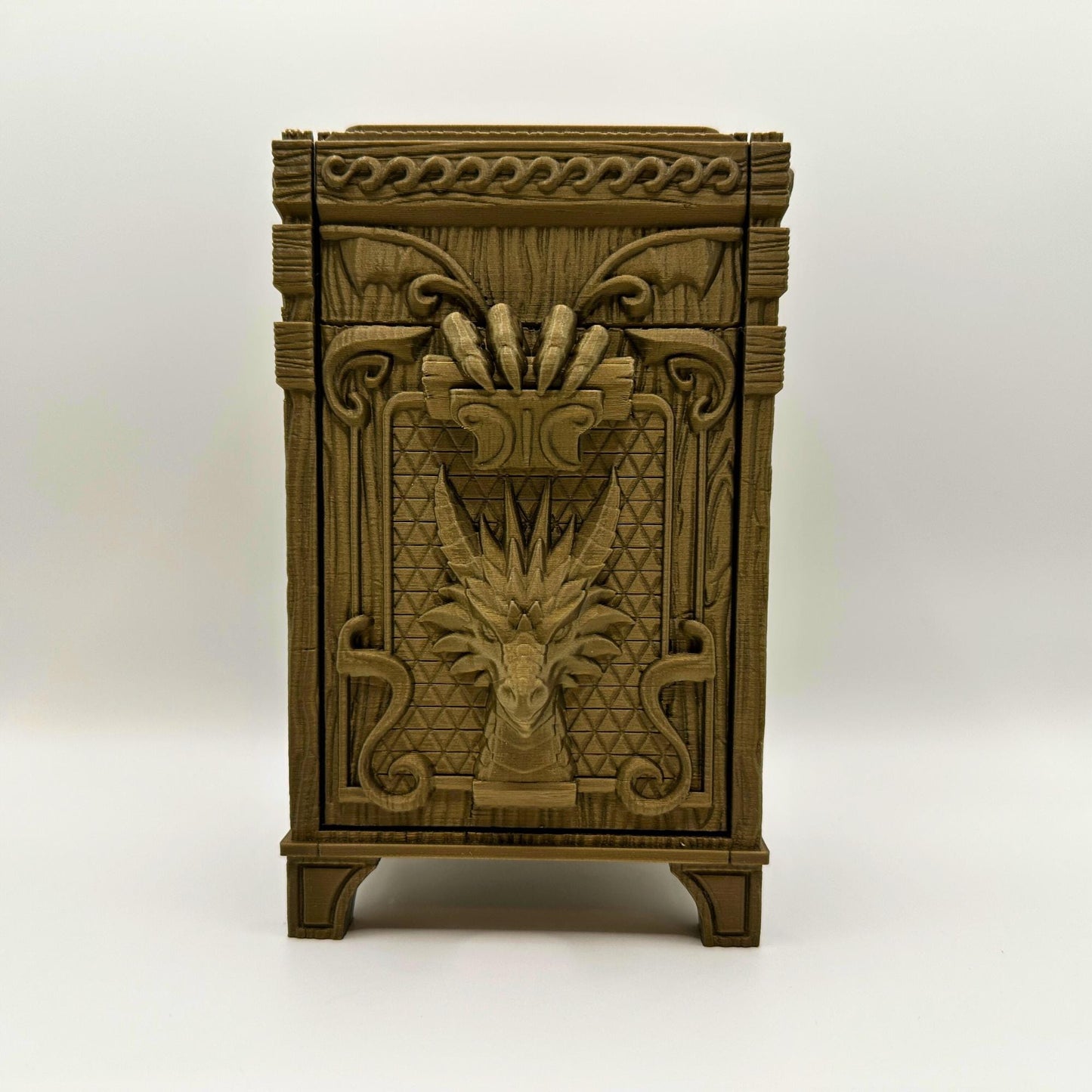Dragon Card Deck Box | Fantasy Dice Holder | MTG, TCG Storage Case for Cards & Tokens