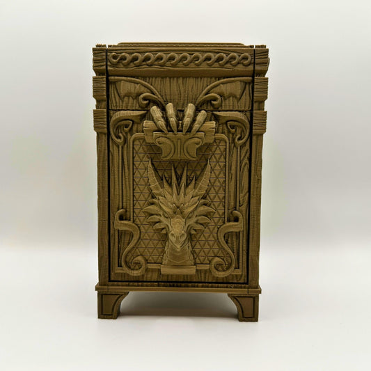 Dragon Card Deck Box | Fantasy Dice Holder | MTG, TCG Storage Case for Cards & Tokens