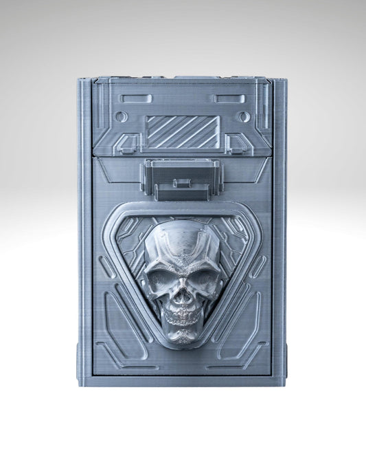 Skull Card Deck Box | Dice & Token Holder | MTG, TCG, RPG Storage Case