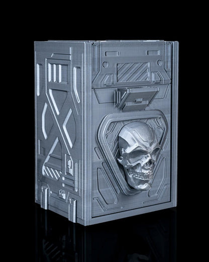 Skull Card Deck Box | Dice & Token Holder | MTG, TCG, RPG Storage Case