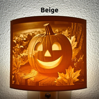 Smiling Jack O' Lantern Night Light: Whimsical Halloween Decor
