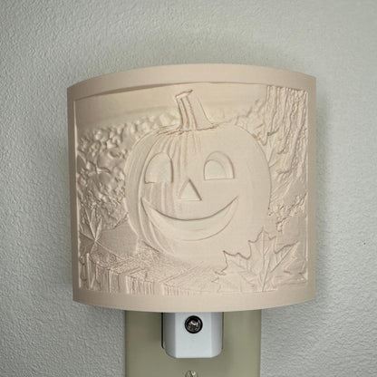 Smiling Jack O' Lantern Night Light: Whimsical Halloween Decor