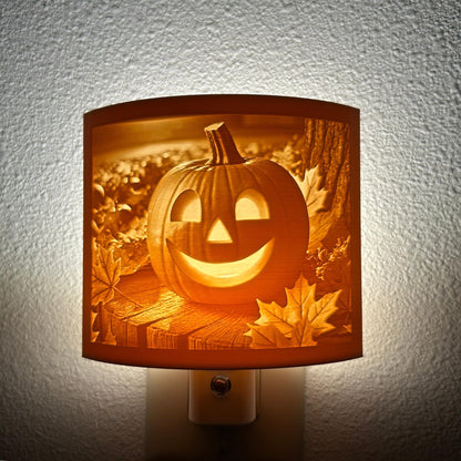 Smiling Jack O' Lantern Night Light: Whimsical Halloween Decor