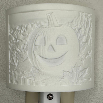Smiling Jack O' Lantern Night Light: Whimsical Halloween Decor