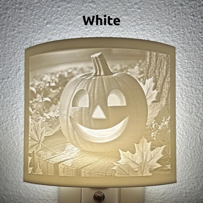 Smiling Jack O' Lantern Night Light: Whimsical Halloween Decor