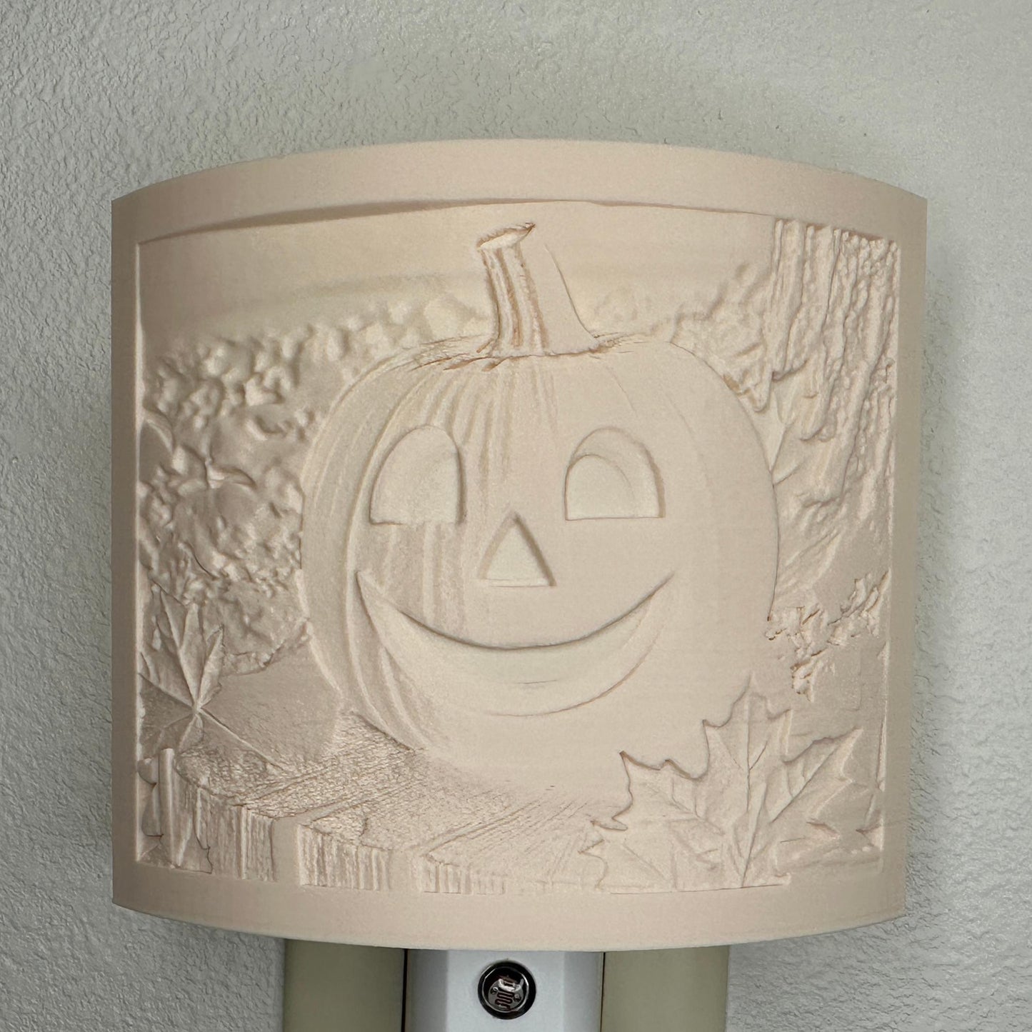 Smiling Jack O' Lantern Night Light: Whimsical Halloween Decor