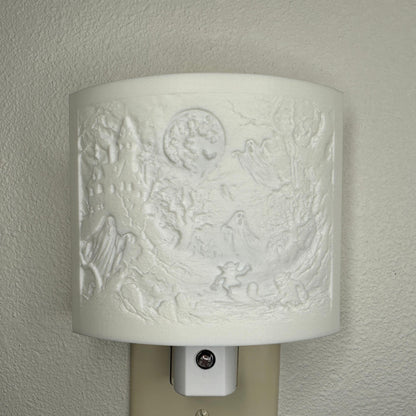 Haunted Forest Night Light – Halloween Ghost Scene