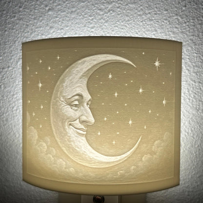 Moon and Stars Night Light: Whimsical Celestial Nursery Decor
