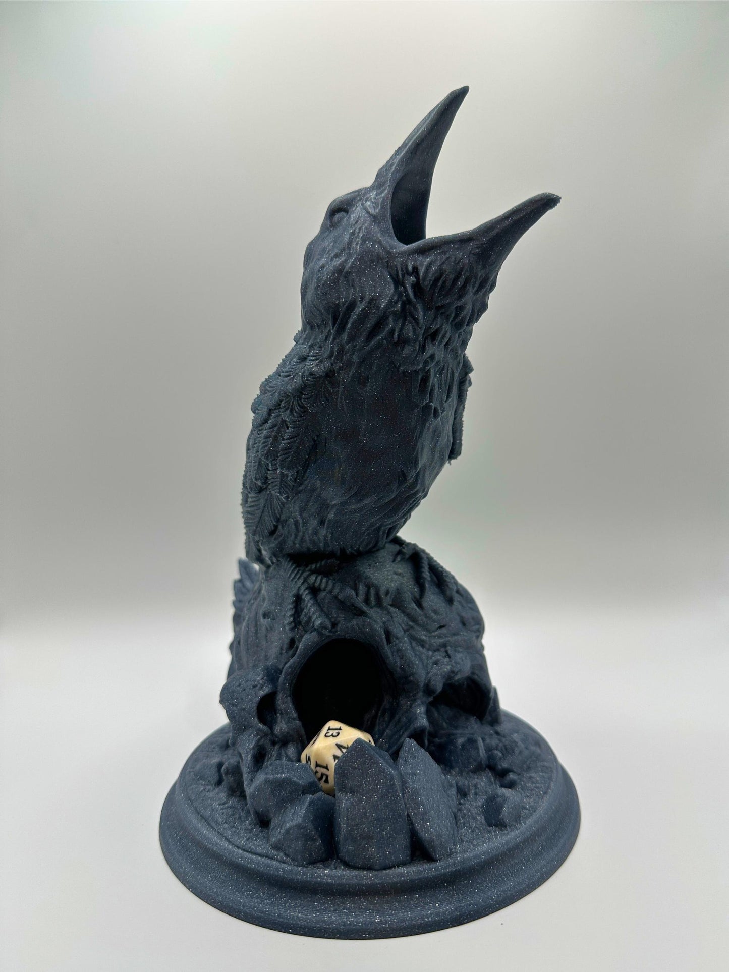 Raven Dice Tower | Gothic 3D Printed RPG Gaming Accessory