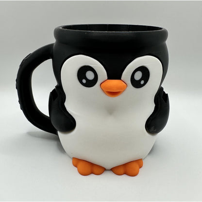 Penguin Ice Cream Pint Holder with Spoon Slots | Novelty Gift