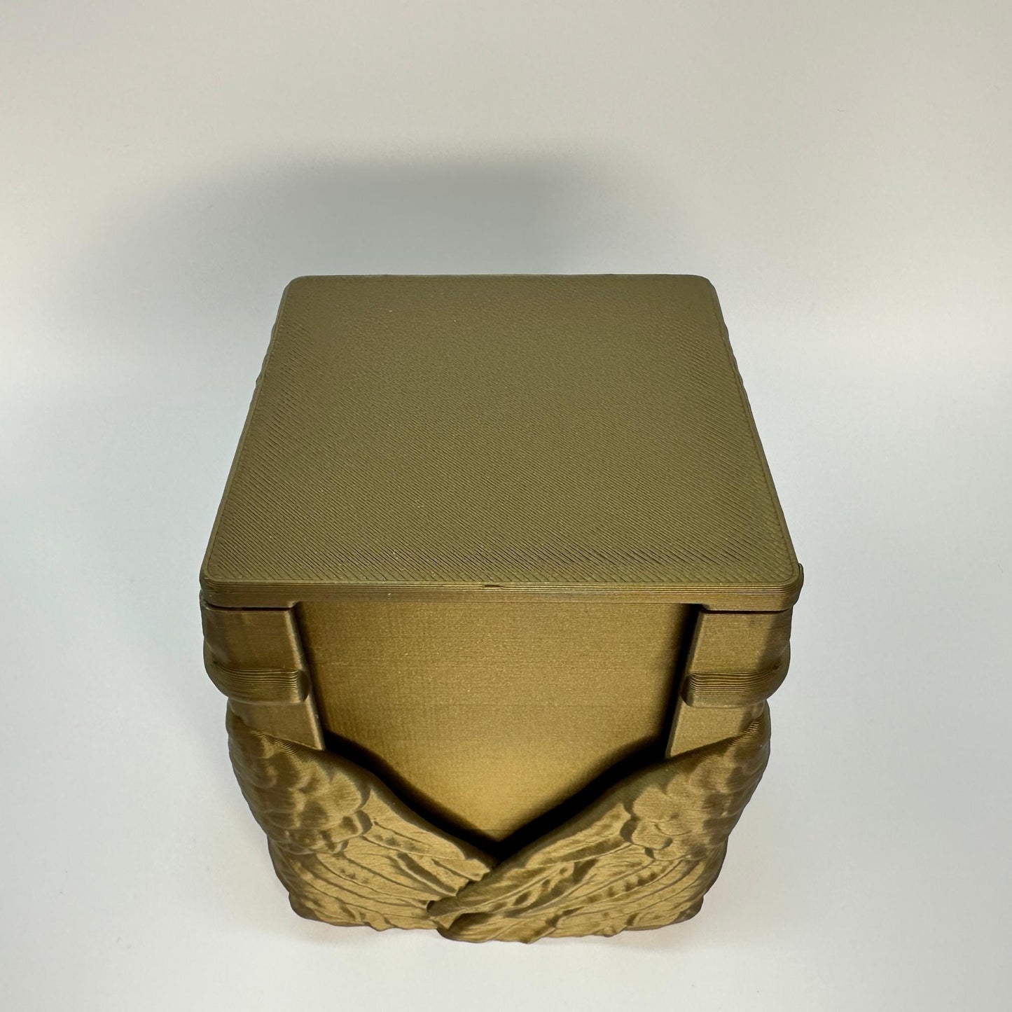 Angel Wing MTG Deck Box – Optional Front Card Slot – Custom Color TCG Card Storage Case