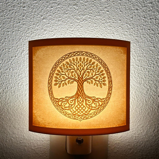 Celtic Tree of Life Night Light | Celtic Decor, Plug In, Auto On/Off