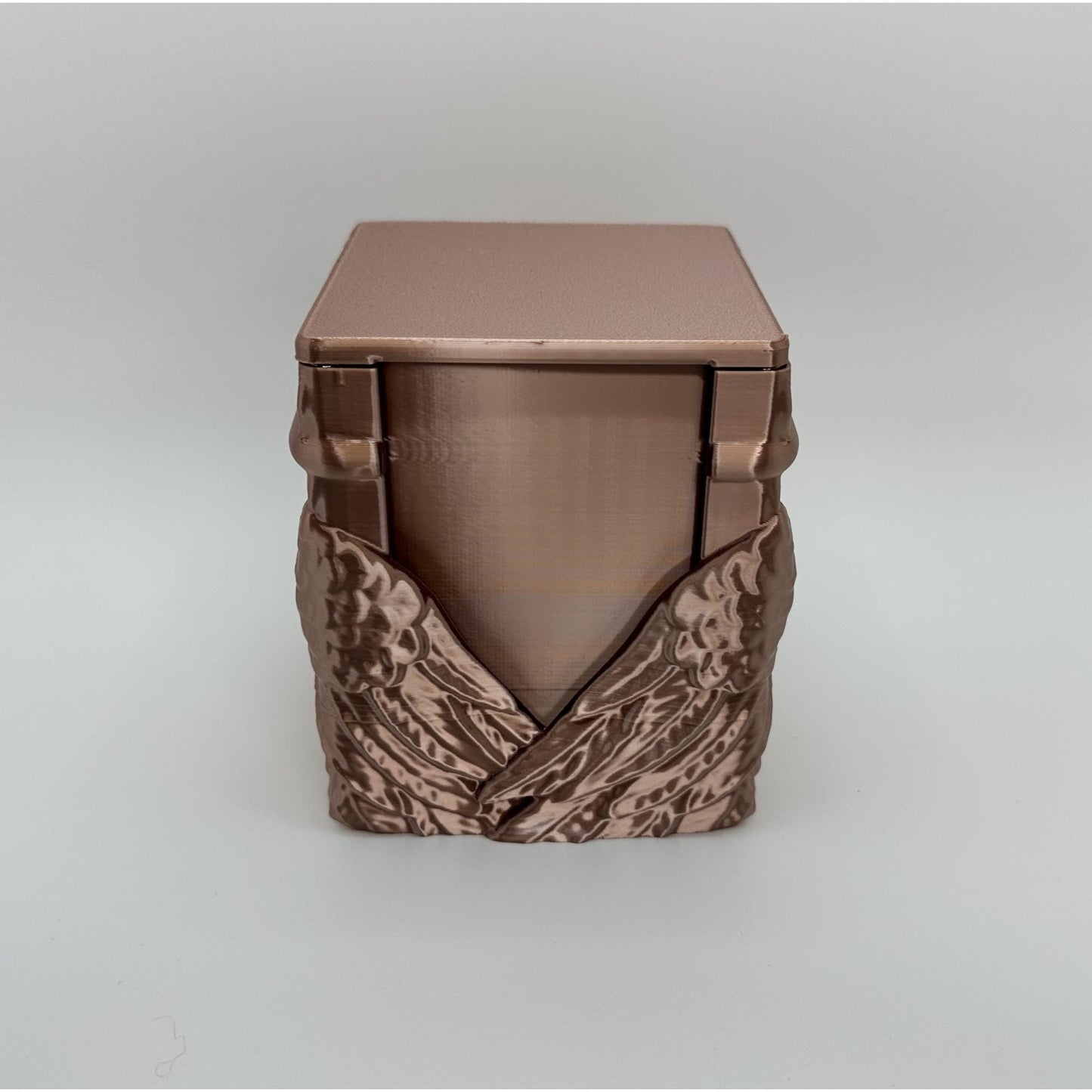 Angel Wing MTG Deck Box – Optional Front Card Slot – Custom Color TCG Card Storage Case