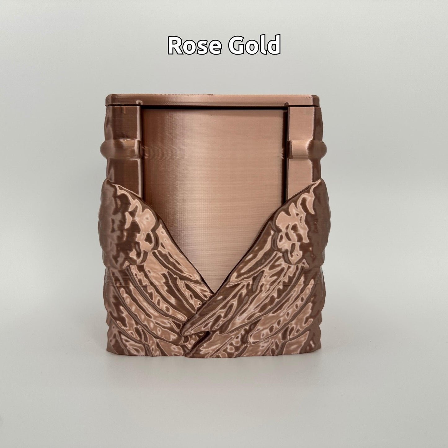 Angel Wing MTG Deck Box – Optional Front Card Slot – Custom Color TCG Card Storage Case