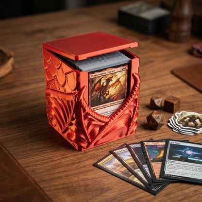 Dragon Wings MTG Deck Box – Commander Card Display, Custom Color TCG Storage