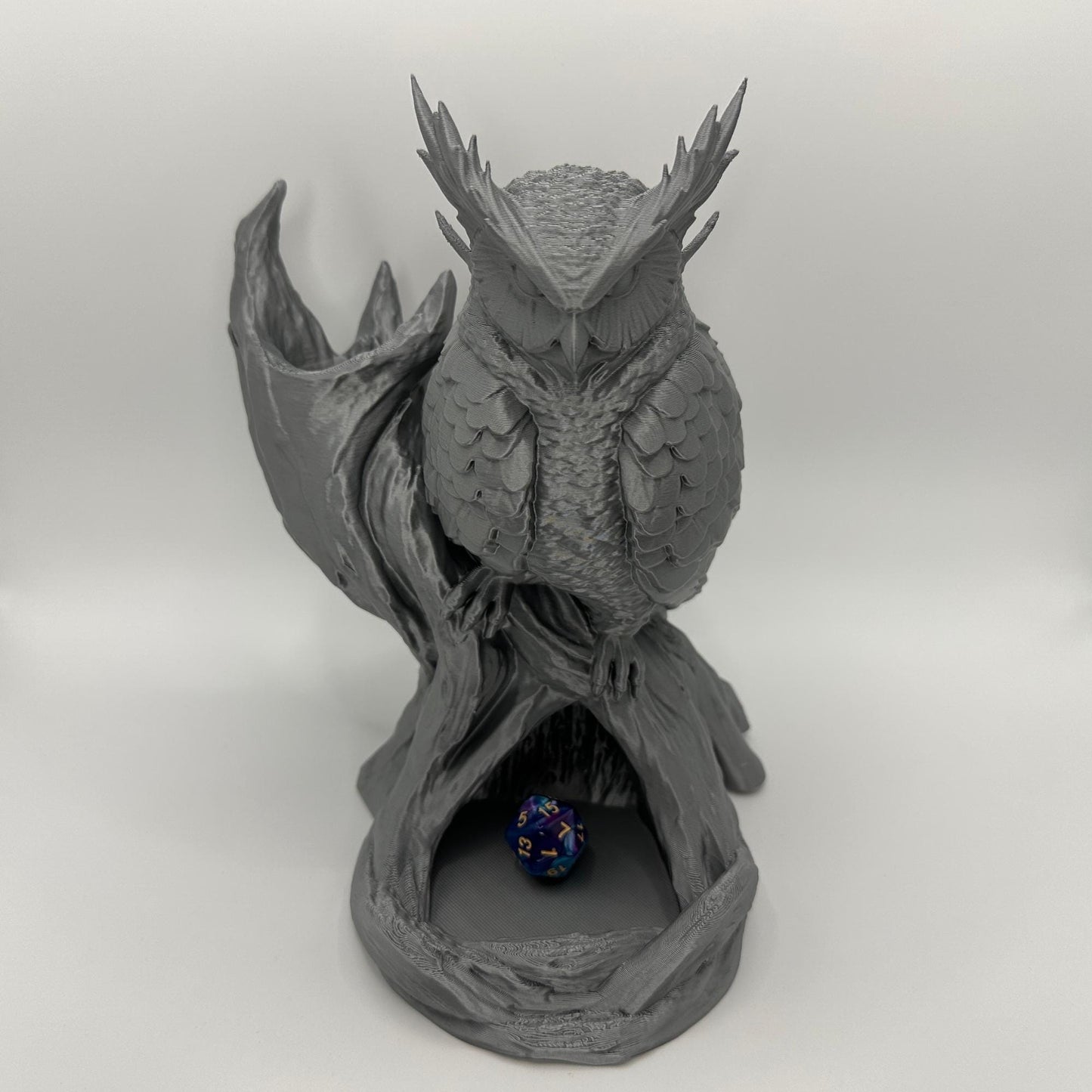 Owl Dice Tower | Tabletop RPG Dice Roller | D20 Fantasy Accessory | D&D Gift | Choose Your Color