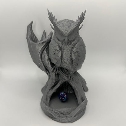 Owl Dice Tower | Tabletop RPG Dice Roller | D20 Fantasy Accessory | D&D Gift | Choose Your Color