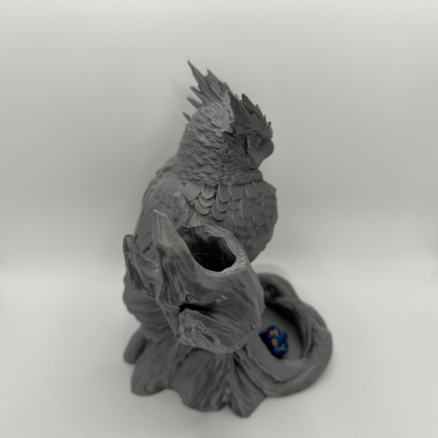 Owl Dice Tower | Tabletop RPG Dice Roller | D20 Fantasy Accessory | D&D Gift | Choose Your Color