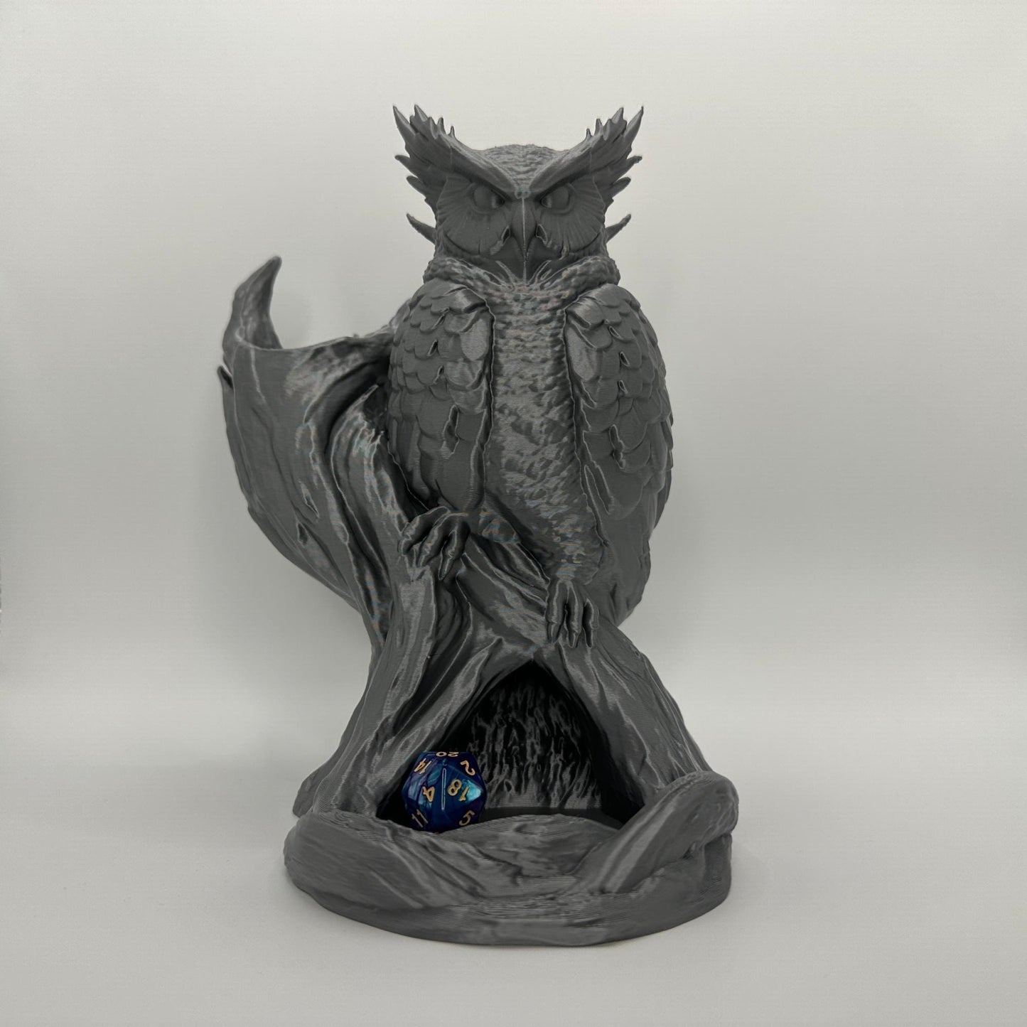 Owl Dice Tower | Tabletop RPG Dice Roller | D20 Fantasy Accessory | D&D Gift | Choose Your Color