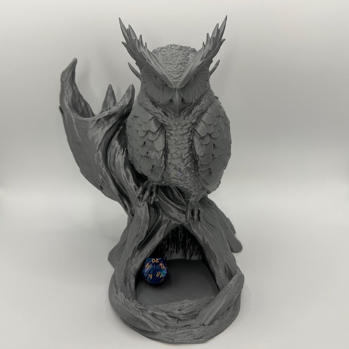 Owl Dice Tower | Tabletop RPG Dice Roller | D20 Fantasy Accessory | D&D Gift | Choose Your Color