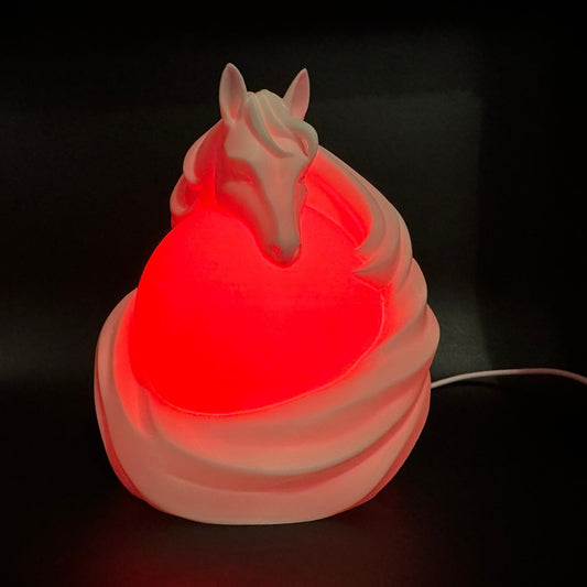 Horse Night Light, Color Changing LED Lamp, Horse Decor, USB Light with Remote, Fantasy Horse Lamp, Bedroom Desk Light, Horse Lover Gift