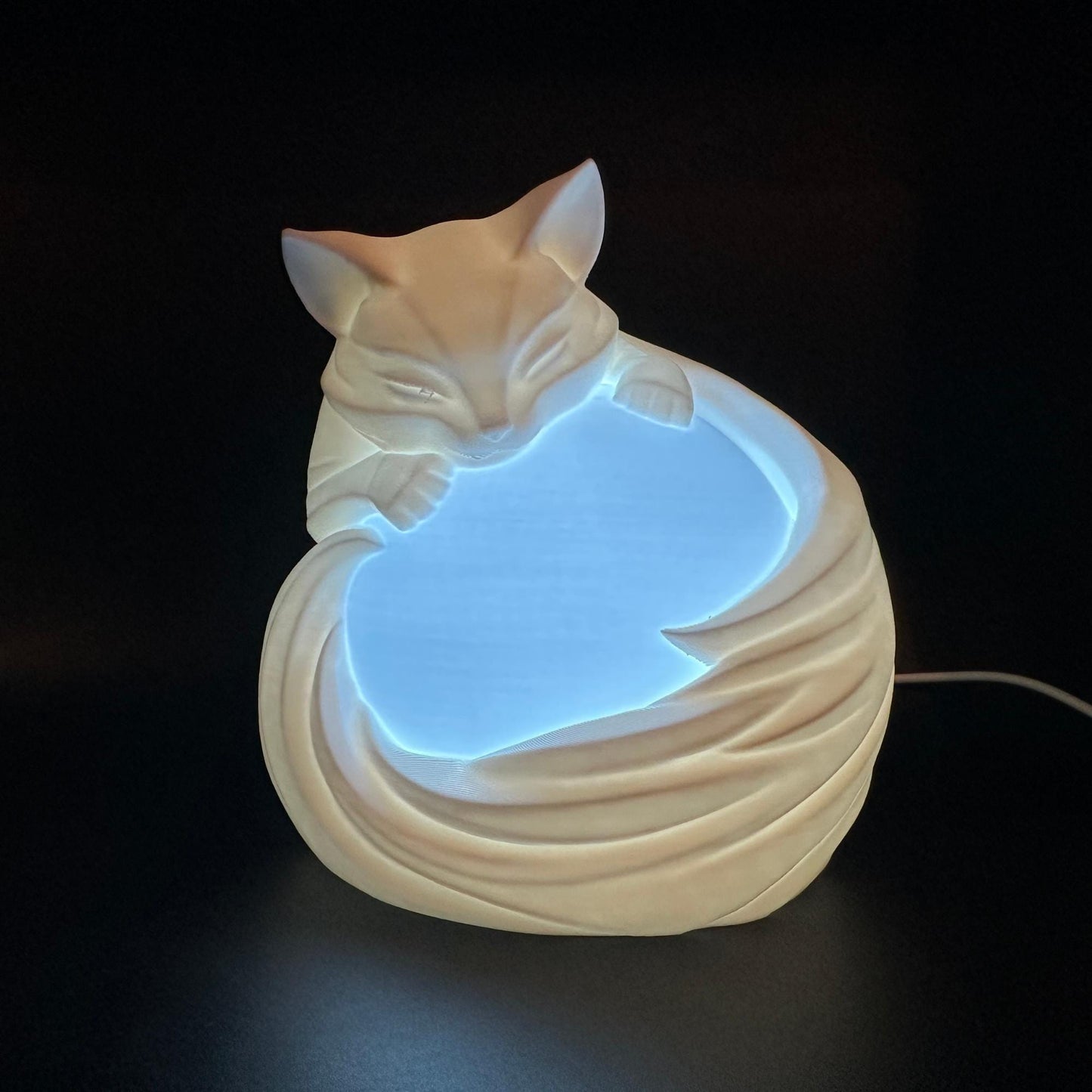 Cat Night Light, Color Changing LED Kitten Lamp, Cute Cat Decor, Cat Lover Gift, USB Light with Remote