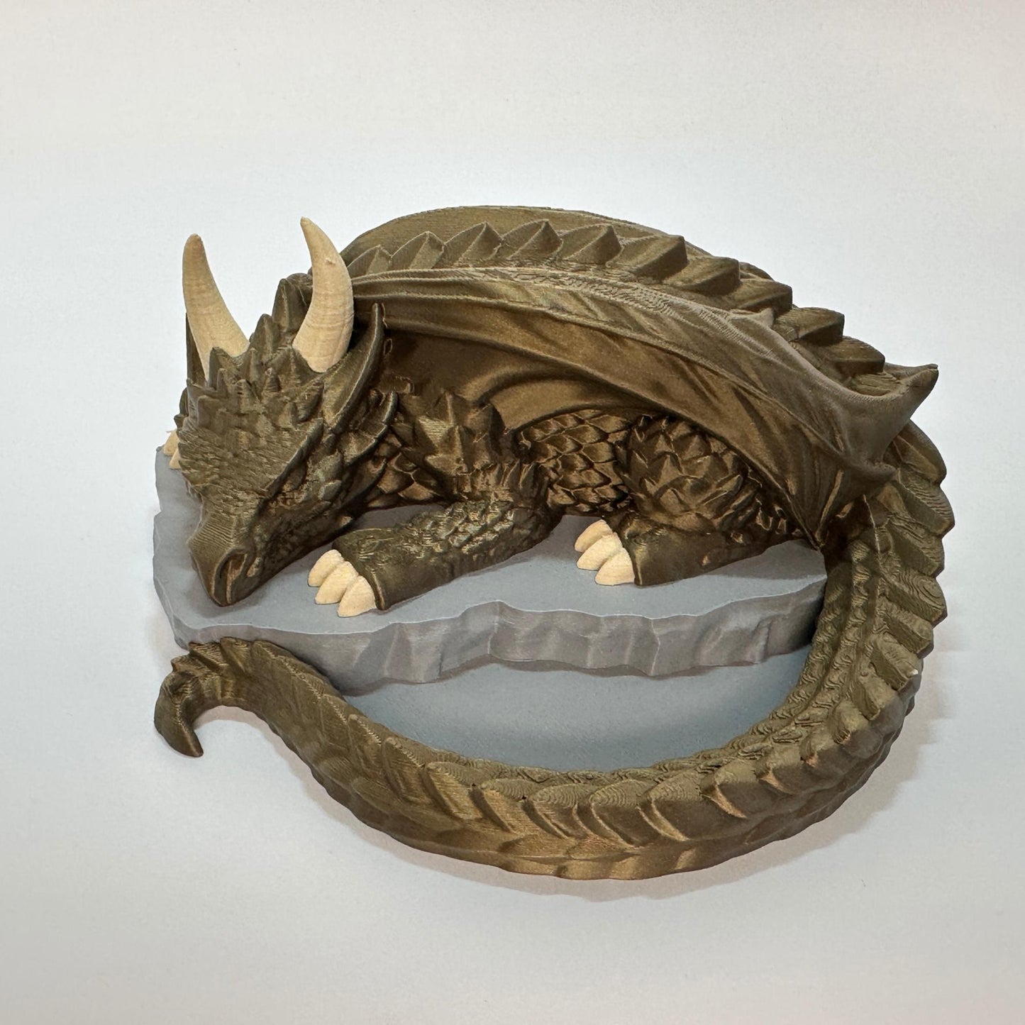 Dragon Dice Holder for DND, Sleeping Dragon Dice Tray, Tabletop RPG Dice Storage, Fantasy Gamer Gift, Dungeons and Dragons Decor