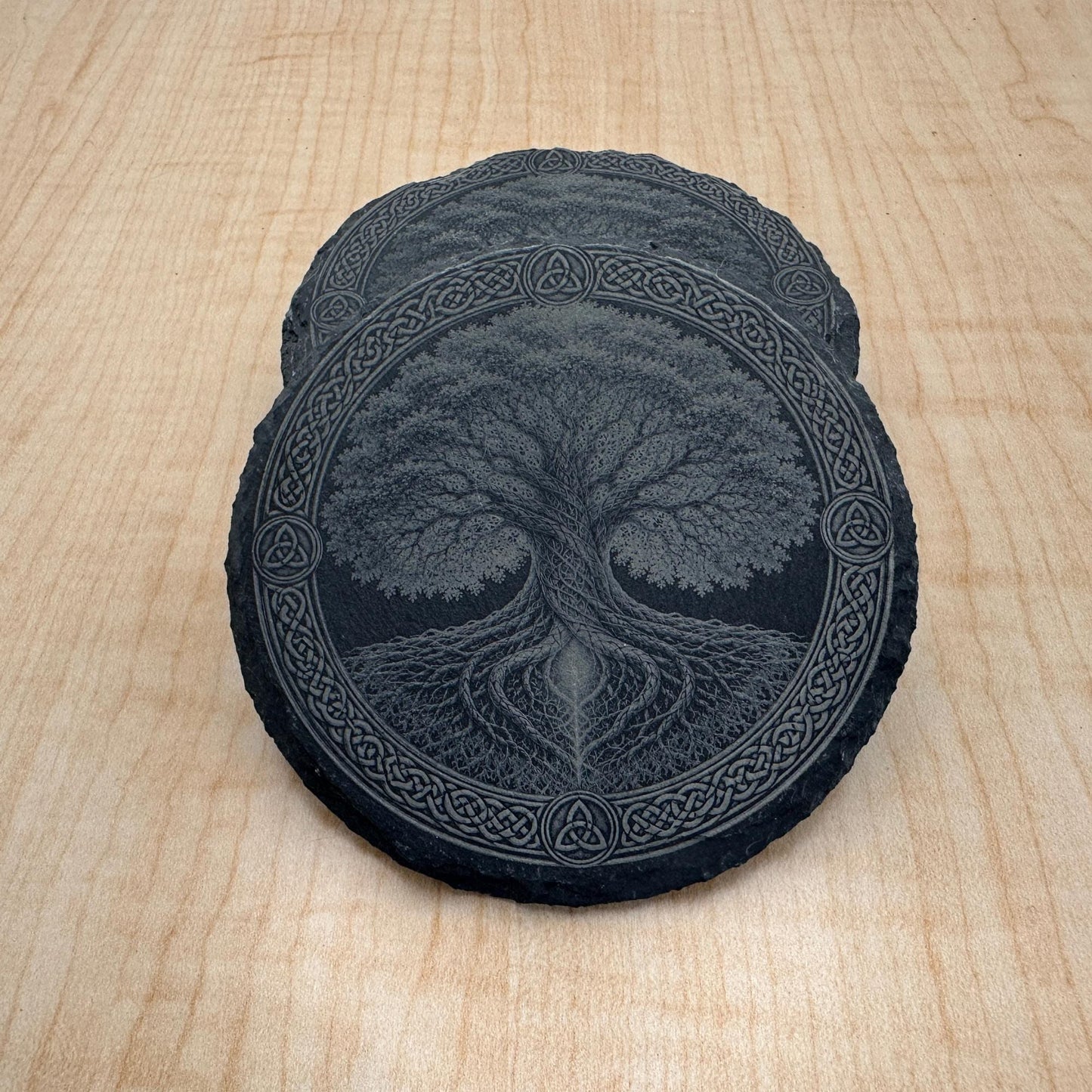 Celtic Tree of Life Slate Coaster, Celtic Decor, Spiritual Gift