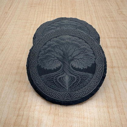 Celtic Tree of Life Slate Coaster, Celtic Decor, Spiritual Gift