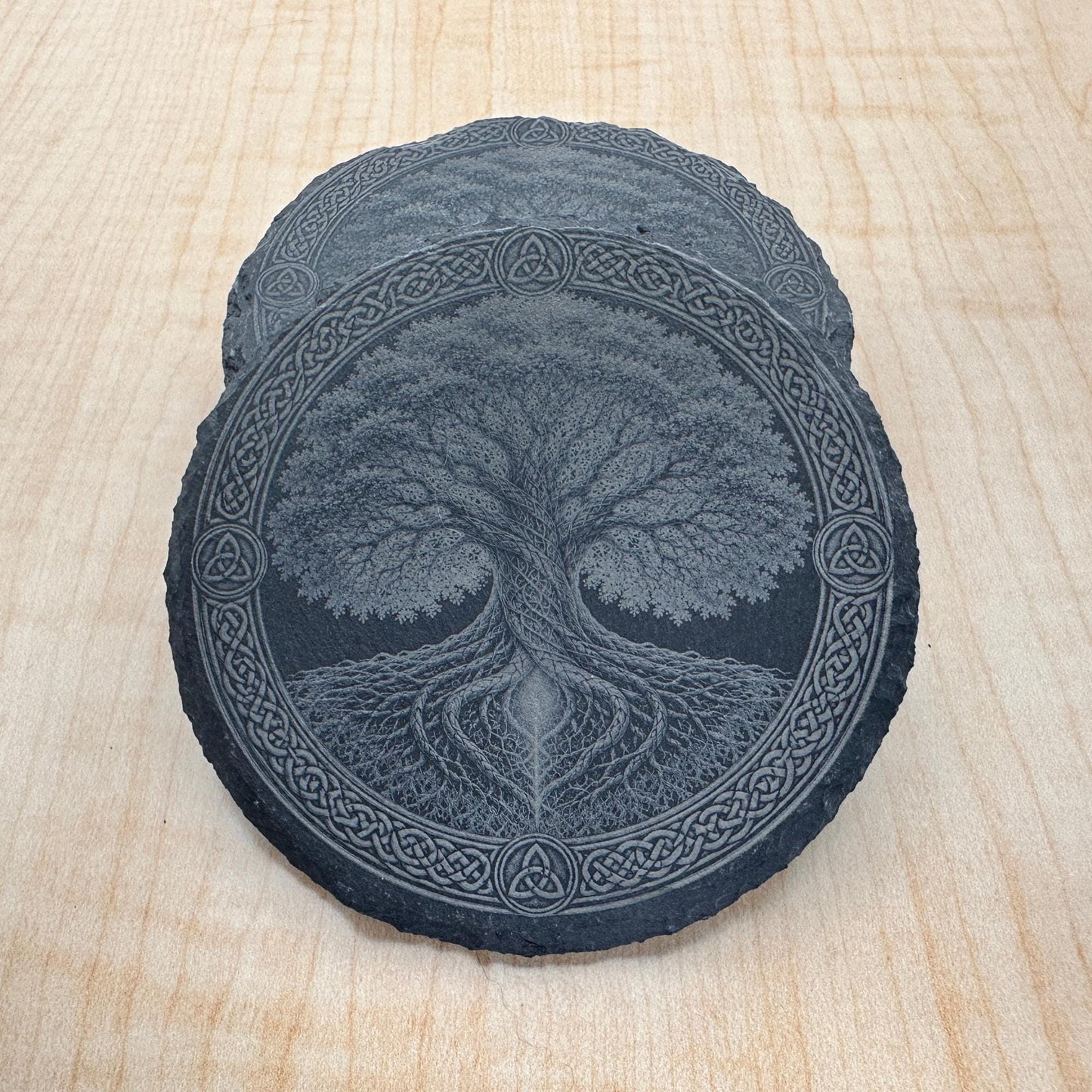 Celtic Tree of Life Slate Coaster, Celtic Decor, Spiritual Gift