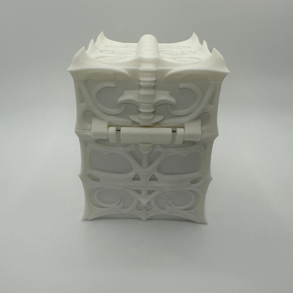 Ossuary Gothic Trading Card Deck Box, Fantasy TCG Card Storage Case, Ornate Deck Holder for Tabletop Gaming